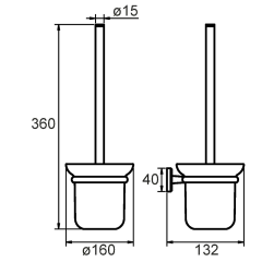 Ершик для унитаза Milardo Labrador LABSMG0M47
