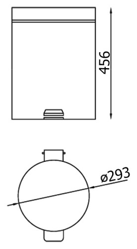 Ведро для мусора Nofer  20 09103.B