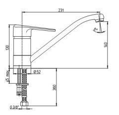 Смеситель Paini Cooper 80CR583