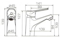 Смеситель для раковины Bravat Eco Хром (F1111147C)