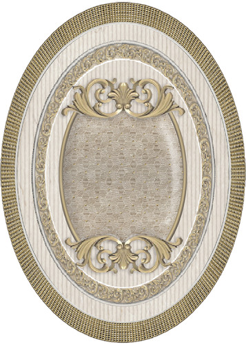 Venecia Oro-Beige Medallon 14x10