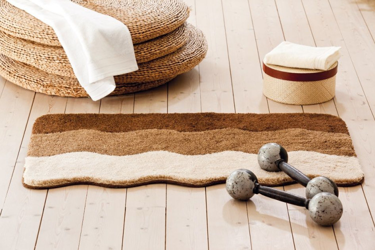 Batex Swing, односторонний квадратный коврик из 100% полиакрила, размер 60x60 см, цвет коричневый