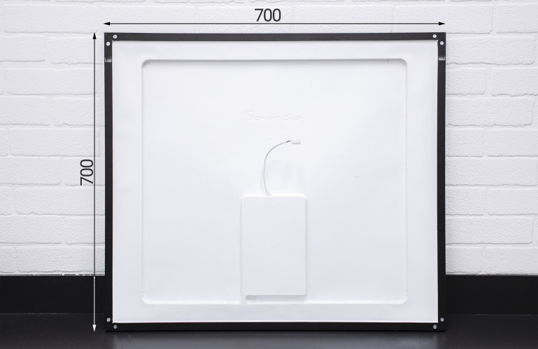 Зеркало Galaxy 70 black с подсветкой Sansa