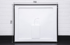 Зеркало Galaxy 70 black с подсветкой Sansa