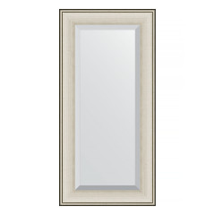 Зеркало настенное с фацетом EVOFORM в багетной раме травленое серебро,58х118 см, BY 1246