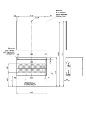 Мебель для ванной Aquanet Lino 90 Дуб Веллингтон