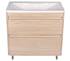 Тумба напольная Style Line Атлантика 80, Люкс ясень перламутр, PLUS