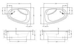 Акриловая ванна Kolpa San Chad 170x120 S L