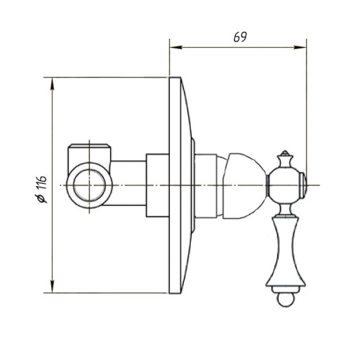 Смеситель для душа Migliore Bomond New встраиваемый