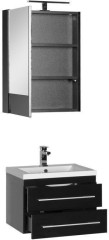 Мебель для ванной Aquanet Нота 58 черный (камерино)