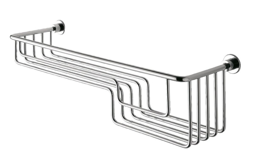 Gedy, решётка прямоугольная 1-уровневая с двумя глубинами (42,5х13хh11,5), цвет хром