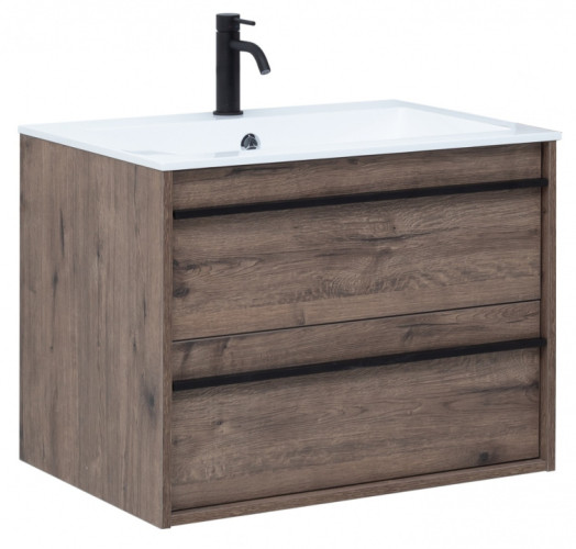 Тумба с раковиной Aquanet Lino 70 Дуб Веллингтон