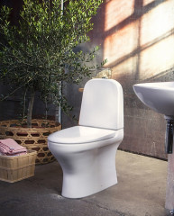 унитаз напольный Estetic, сидение с плавн.закрыванием SC/QR GUSTAVSBERG (GB1183002R1231)