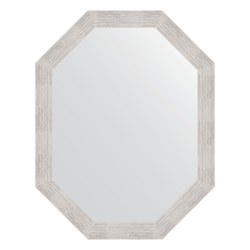 Зеркало настенное Polygon EVOFORM в багетной раме серебряный дождь, 72х92 см, BY 7088