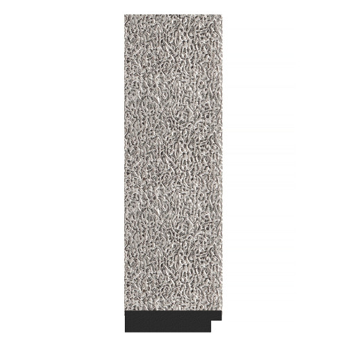 Зеркало настенное Polygon EVOFORM в багетной раме чеканка серебряная, 76х96 см, BY 7188