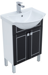 Тумба с раковиной Aquanet Эрвин 60 черный