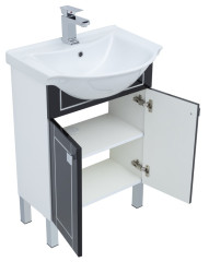 Тумба с раковиной Aquanet Эрвин 60 черный