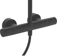 Душевая система Ideal Standard Ceratherm T25 в комплекте с термостатическим смесителем для душа, черный матовый (BC748XG)