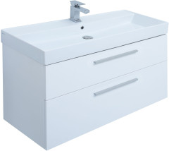 Тумба под раковину Aquanet Nova 100 белый, 2 ящика