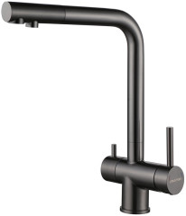 Смеситель для кухни Paulmark SKALEN, вороненая сталь, 213020-GM, Paulmark