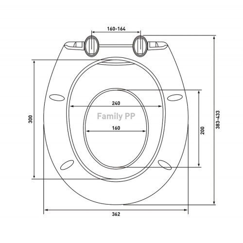 Сиденье BERGES Family PP