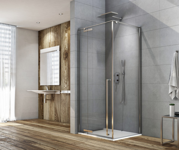 Душевой уголок Aquanet Ideal AE-AXC10MZ-S-С 1000x1000, прозрачное стекло