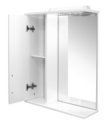 Зеркало-шкаф навесной с подсветкой MIXLINE Вилена-55 левый (534978)