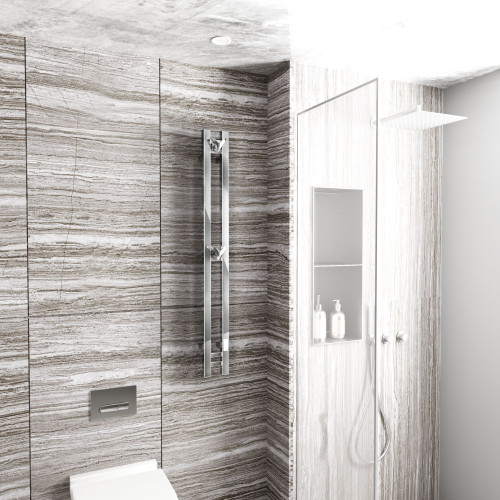 Полотенцесушитель электрический (I-образный) Bauedge Stella Square DB-0082, 13x120 см