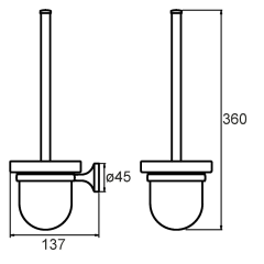 Ершик для унитаза Milardo Magellan MAGSMG0M47
