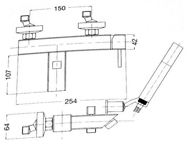 Смеситель Bugnatese Pbox 9402