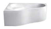 Ванна акриловая Santek Ибица асимметричная 160х100 левосторонняя белая
