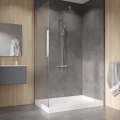 Душевой поддон прямоугольный керамический RGW CR (Глубина 75) арт. 19170374-01