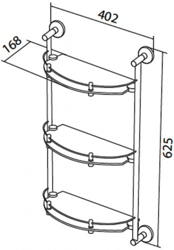 Полка стеклянная AM PM Sense A7537900