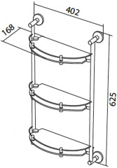 Полка стеклянная AM PM Sense A7537900