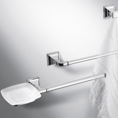 Полотенцедержатель + мыльница Colombo Design Portofino B3274 SX.bronze