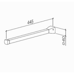 Полотенцедержатель Dornbracht Square 83.211.910.00