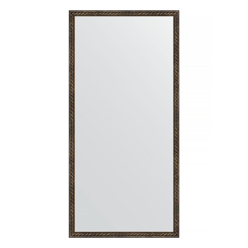 Зеркало настенное EVOFORM в багетной раме витая бронза, 48х98 см, BY 1047