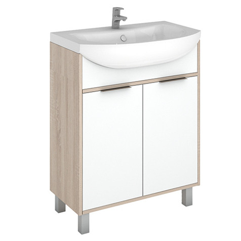 Тумба под умывальник "Уют 60" Prime Дуб сонома без ящика Домино