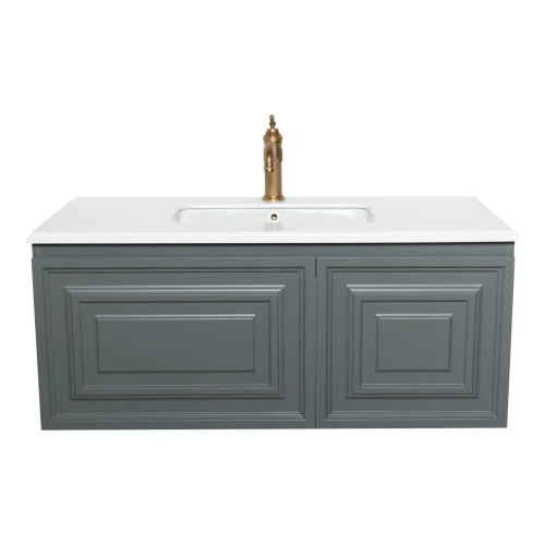 Тумба под раковину Atoll Монмартр 110 каменный с встроенным умывальником