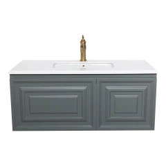 Тумба под раковину Atoll Монмартр 110 каменный с встроенным умывальником