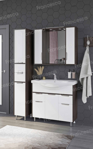 Тумба для комплекта Francesca Версаль 90 белый/венге (2ящ+3дв)