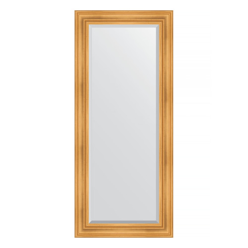 Зеркало настенное с фацетом EVOFORM в багетной раме травленое золото, 69х159 см, BY 3574