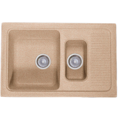 Кухонная мойка Formastone Fosto  КМ 77-49, прямоугольная с крылом, страда