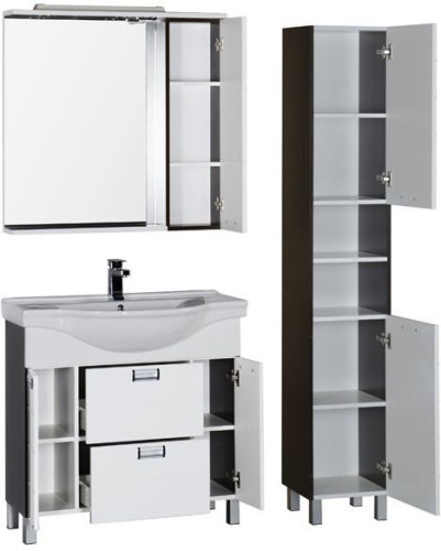 Мебель для ванной Aquanet Сити 90 венге