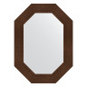 Зеркало настенное Polygon EVOFORM в багетной раме бронзовая лава, 56х76 см, BY 7189