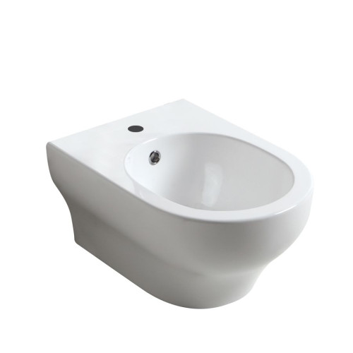 Olympia Clear, подвесное биде c крепежом, 50x36 см, цвет черный матовый