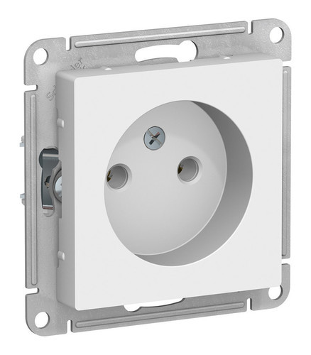 Розетка без заземления, 16А, механизм, БЕЛЫЙ Schneider Electric ATLASDESIGN ATN000141