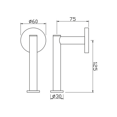 Держатель туалетной бумаги Jaquar Подвесной, Хром (ACNCHR1155N)