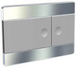 Schwab Line, панель смыва с двумя клавишами, цвет глянцевый хром