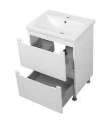 Комплект в ванную Ceruttispa тумба Пьемонт 60 с умывальником "Кантэ 60"